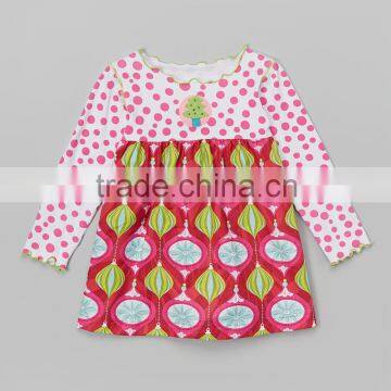 Factory Price Popular Full Printing Baby Girl Christmas Cute Dress Z-GD80724-17