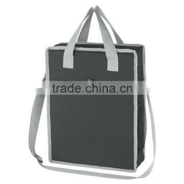 Vertical Messenger/Tote Bag-Black