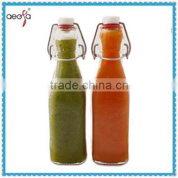 square or round shaped 500ml glass sauce bottles