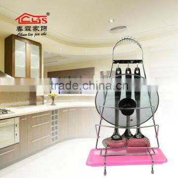 Pot rack& Metal Pan Pot Lid Holder Rack& CF113