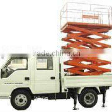 10m lifting height truck mounted hydraulic scissor elevating platform