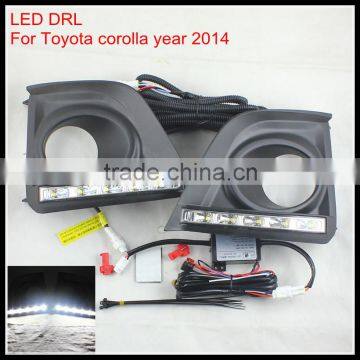 Car Styling LED DRL LAMP For TOYOTA COROLLA LED FOG DRL LIGHT AUTO LED daytime running light DRL for TOYOTA COROLLA