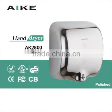 economic widly used high speed jet air hand drying machine hand dryer stainless steel hand dryer AK2800