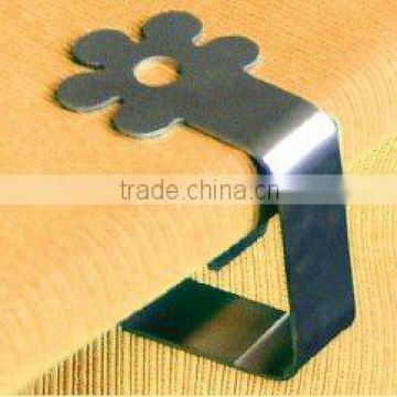 flower shape stainless steel tablecloth clips