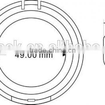 Empty Transparent Powder Case