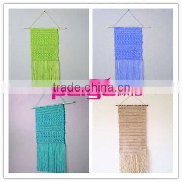 crochet handmade knitted wall hanging , decorative wall hanging supplier