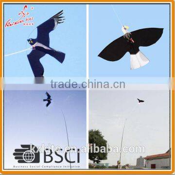 Scaring bird control telescopic flag pole