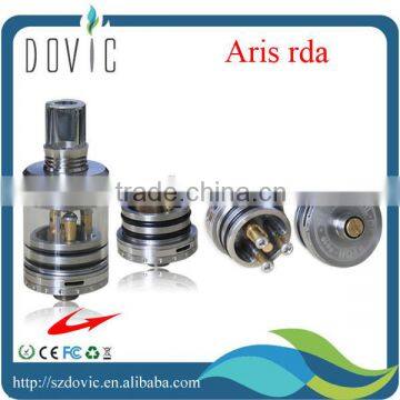 just new arrival aris rda atomizer clear tank with gold plated posts and contact