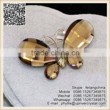 Slae Women Clothes Red Diamond Rose Gold Rose Brooch photo-5