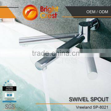 Swivel Channel High Spout Bathroom Faucet