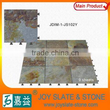 100% natural slate outdoor stone floor tiles