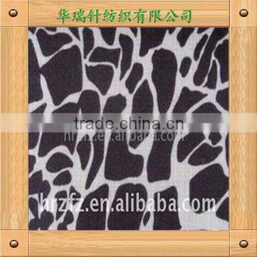 heated viscose printed single jersey fabric