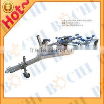 19 Feet 1.5 T Load Galvanized Tandem Axle Boat Trailers