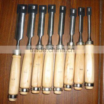 wooden handle half round chisel