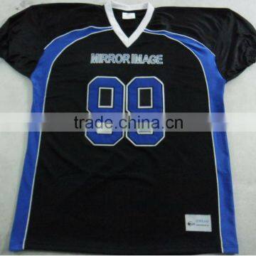 100 % Polyester Tackle Twill Mesh and Spandex American Football Jersey