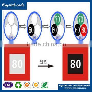 Wholesale Single Use Irreversible PVC Waterproof Temperature Change Label photo-3