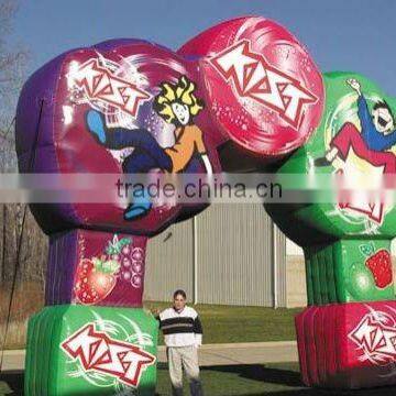 bright colorful advertising inflatable welcome arch