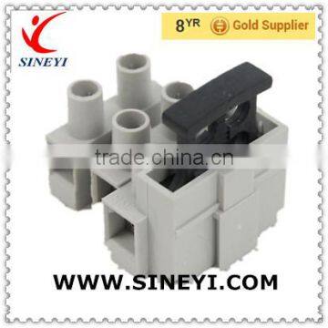 540 series fused terminal block with 3 contacts, electrical terminal strip, European standard
