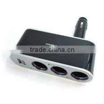 3 Socket USB Car Cigarette Lighter and Car Charger