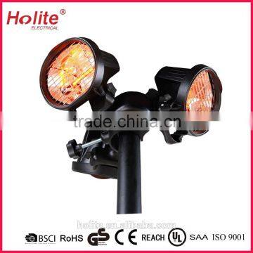 3X500W Garden and outdoor patio Heater with halogen heating element
