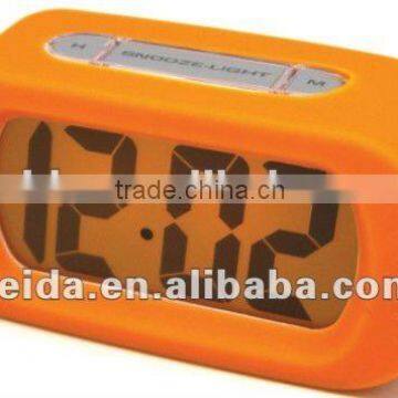 LCD Digital silicone table alarm clock