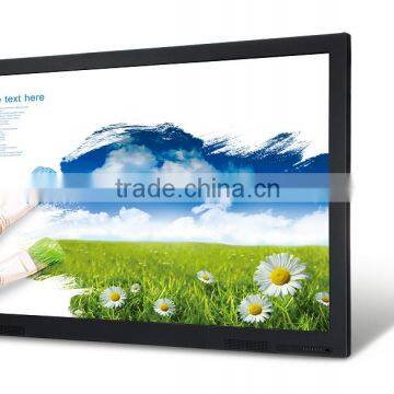 High quality 65inch 10points IR touch screen presentation board with both ANDRIOD and WINDOWS system