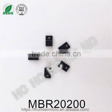 Original MBR20200 Schottky barrier rectifier diode 20A 200V TO-220