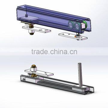 Good loading weight aluminium sliding door wheels system