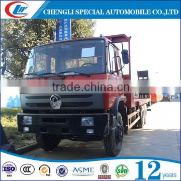 Mechanical type Ladder flat bed truck 15T Engineering transport truck 6x4 Flat bed truck for sale