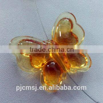 multicolor crystal butterfly bead for wedding decoration