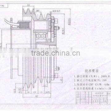 2015 Factory Sell Jiangxi Jiujiang Qiyuan Auto Air Conditioning Compressor Clutch for Thermo King X426 X430 photo-4