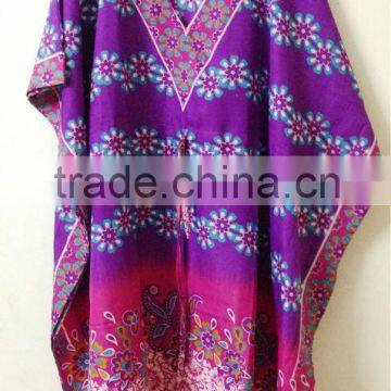 New pretty Printed Kaftan Summer Beach Women Robe Dress Tunic Top