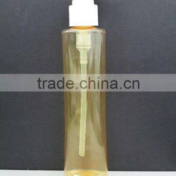 cosmetic packaging,plastic square empty cosmtic shampoo PET bottle 400ml