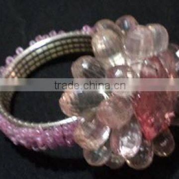 Iron and Beads Napkin Ring Ornament
