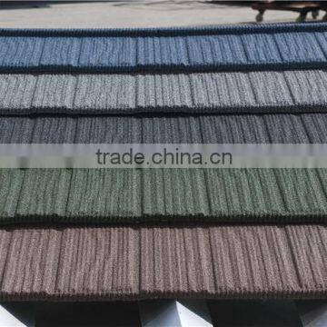 Stone Coated Roof Tile Sheet For House , Good Quality Stone Coated Steel Roofing Sheet For Sale