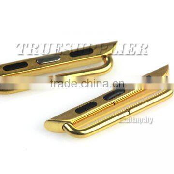 silver gold rose gold black color for watch band adapter connector