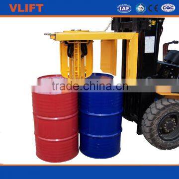 Forklift Attachment Four Oil Drum lifting Clamp for Handler Iron or Plastic Drums