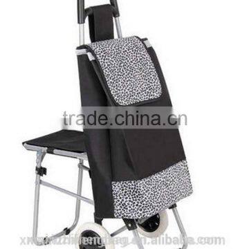 Satin Folding Shopping Bag With Wheels Trolley Bag Supplier in Dubai photo-2