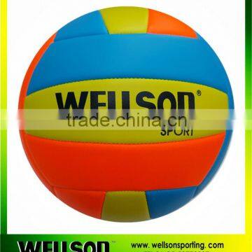 Colorful machine stitched 18 panels volleyball