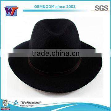 High quality wool felt man hat/ wide brim wool felt hat wool hat