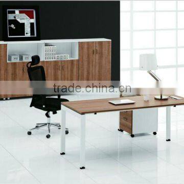 2012 modern Director office desk furniture with metal legs and panel TD004