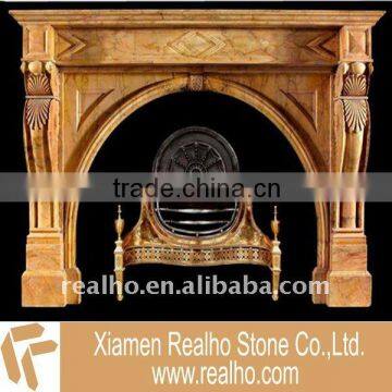 Beautiful ethanol marble fireplaces decoration