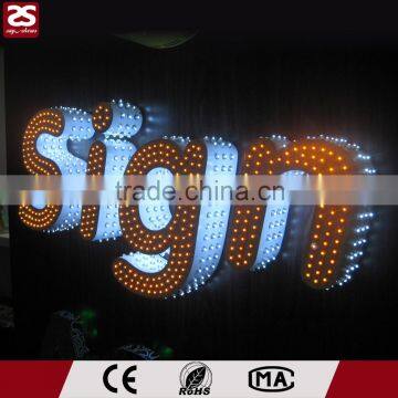 high brightness advertising fronlit exposed light led letter sign