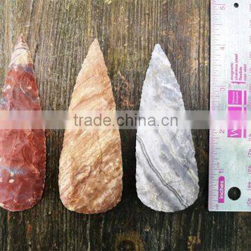 4" Clovish Arrowheads Spearpoints | Arrowheads for Sale | Agate Arrowheads From India