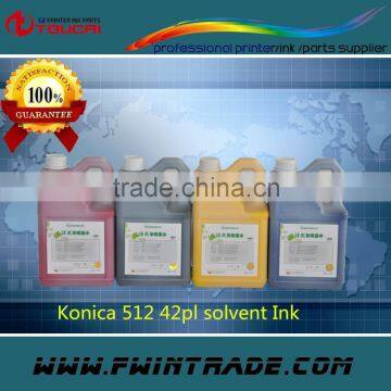 High Quality 6 colors solvent base konica 512 42pl ink