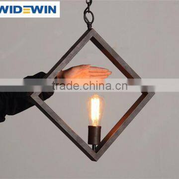 Simple Style Iron Edison Hemp Rope Pendant Lamp for Restaurant