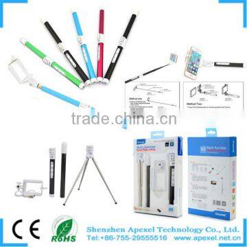 Smartphone Monopod Adjustble Monopod Flexible monopod, Carbon Fiber Telescopic rod with Zoom Function for iphone CL-64