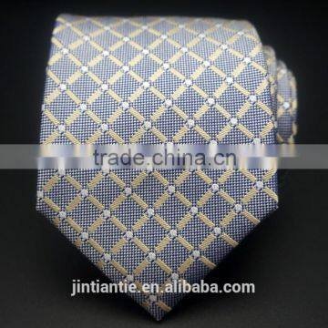 2016 Fashion High Quality Black Checked Mens Silk Tie photo-5