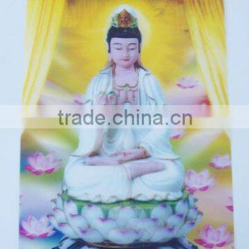 3D buddhist statue printing card