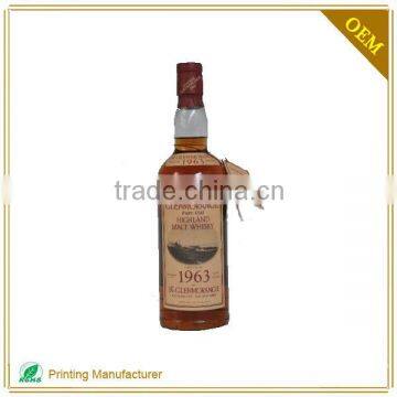 Wholesale Glass Bottle Wine Bottle Neck Tag Factory